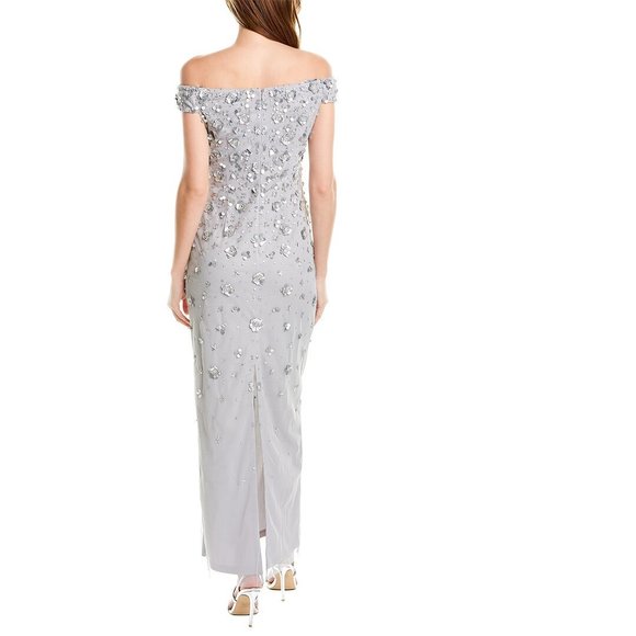 Adrianna Papell Off-The-Shoulder Gown - Picture 2 of 5